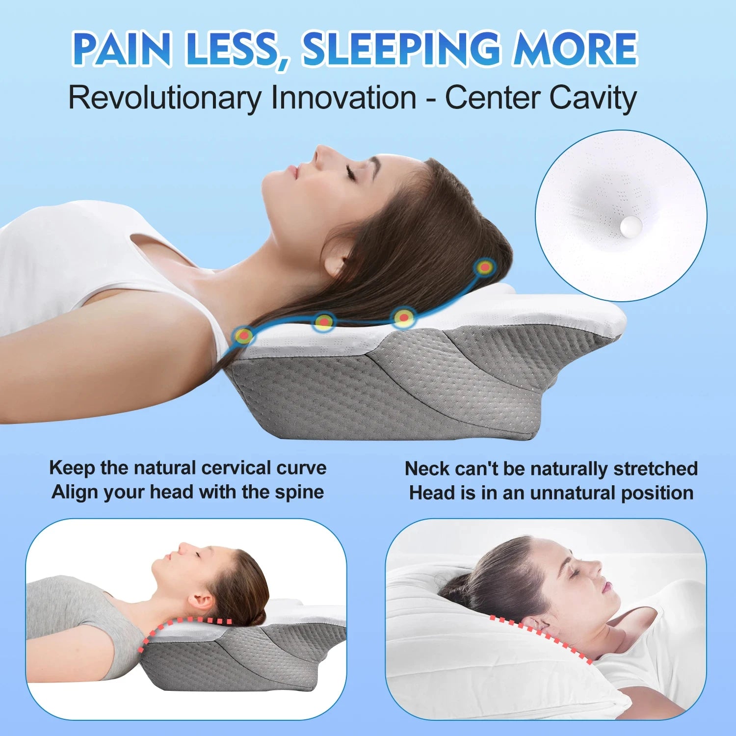 Restorative Neck Pillow: Ergonomic Support & Pain Relief