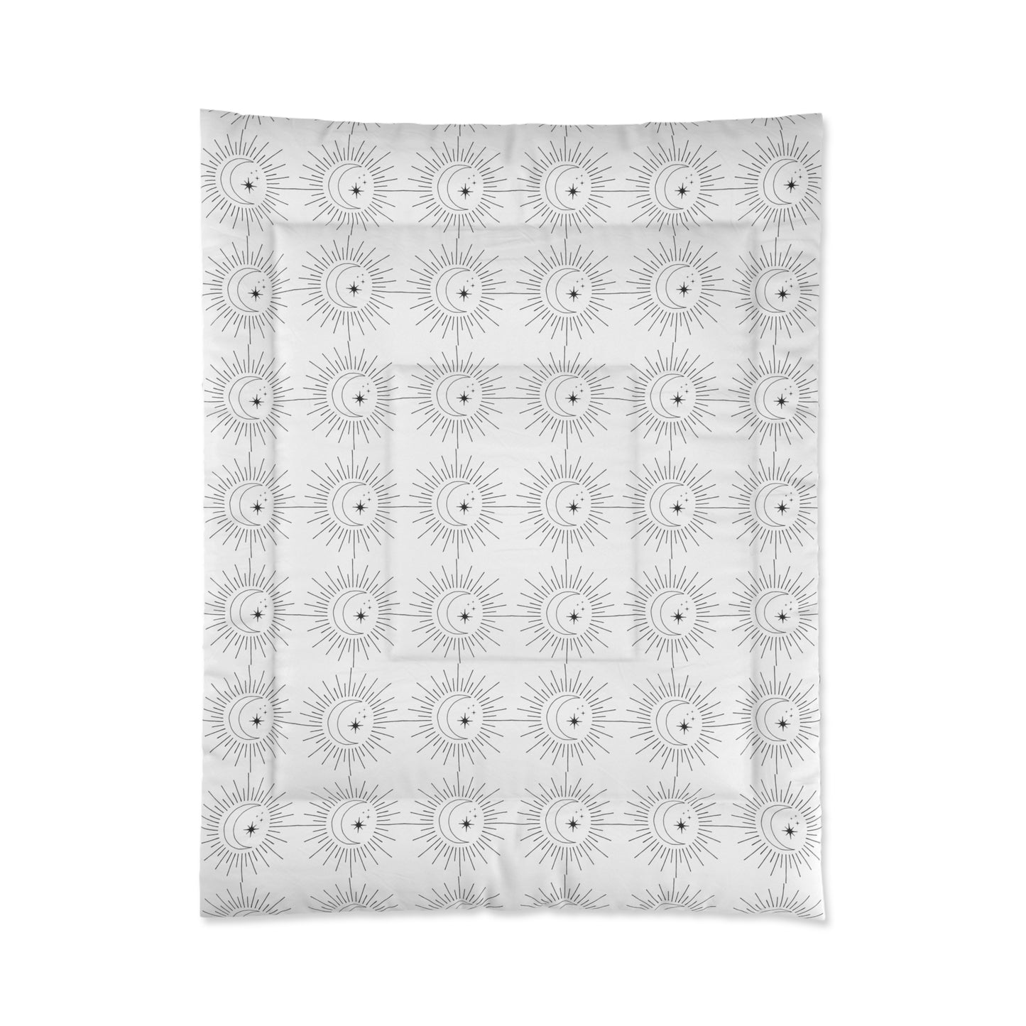 Celestial Dreams Blanket -  Hand-Drawn Sun and Moon Design