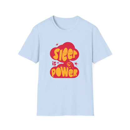 "Sleep is Power" Unisex Softstyle T-Shirt - Recharge in Comfort