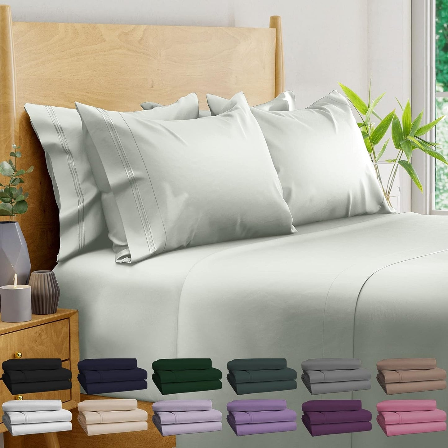 Cooling Bamboo California King Sheet Set