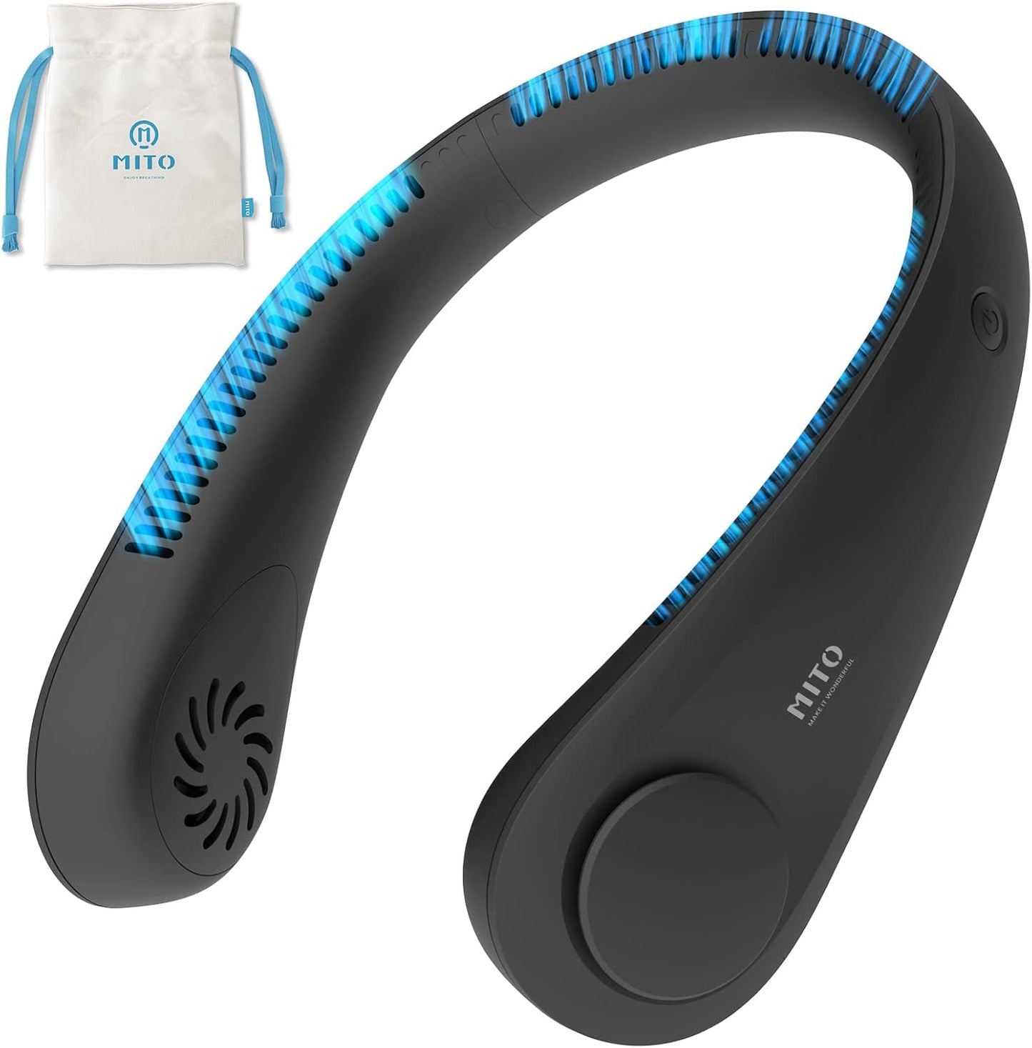 Bladeless Neck Fan: Portable, Rechargeable & Quiet Cooling