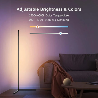 Corner Glow: Stylish Space-Saving LED Lamp