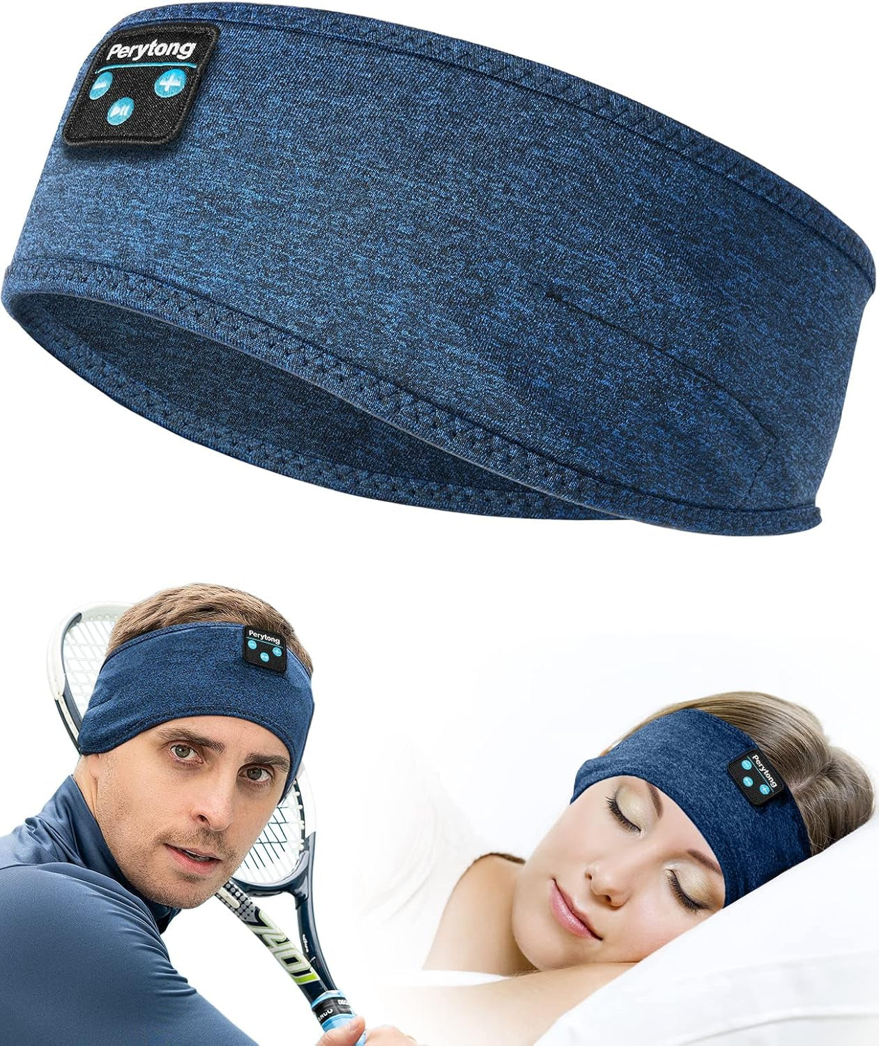 Sleep soundly anywhere: 3-in-1 Wireless Sleep Headphones, Eye Mask & Headband