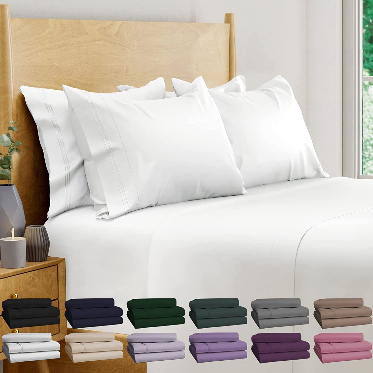 Cooling Bamboo California King Sheet Set