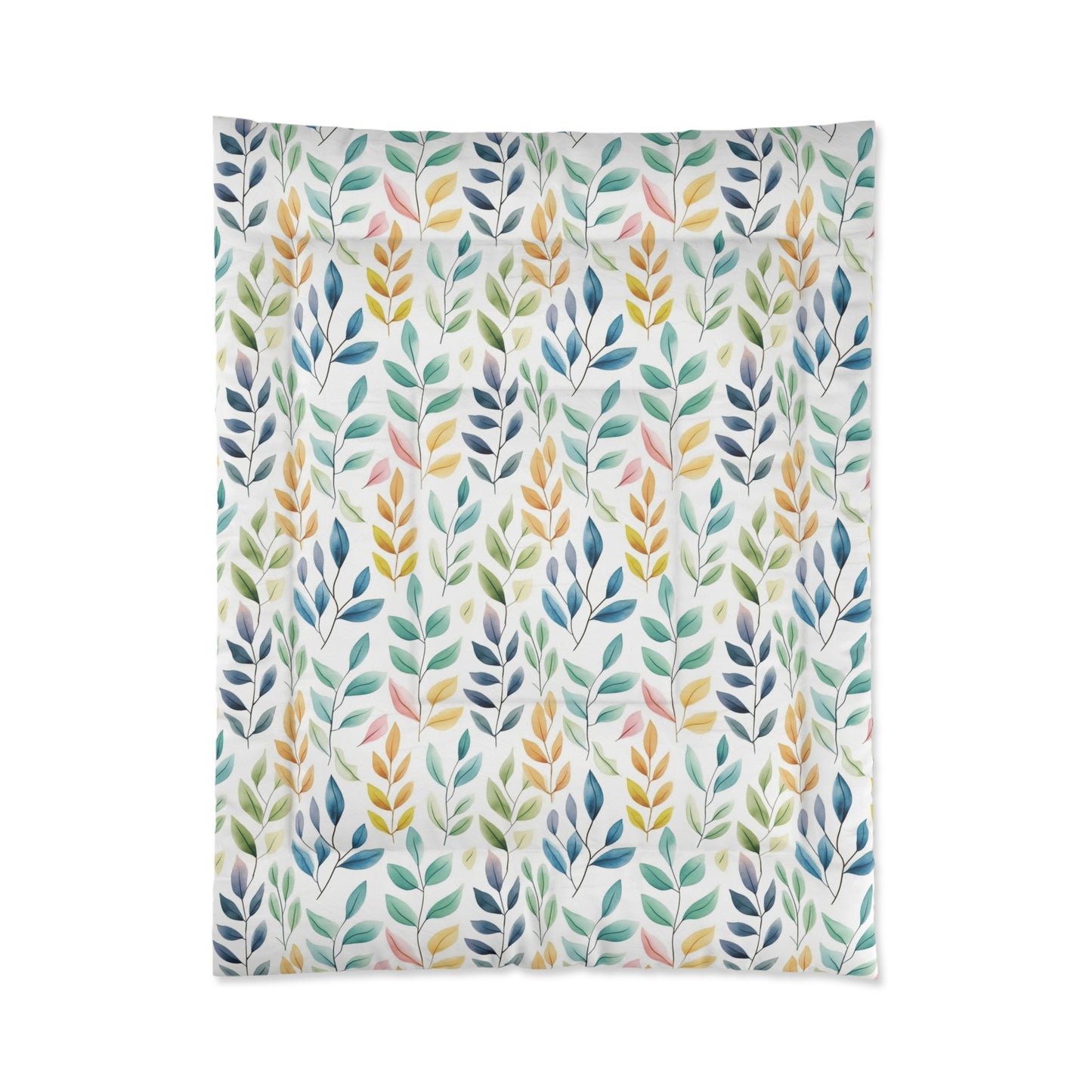 Watercolor Leaves Blanket - Embrace Nature's Beauty