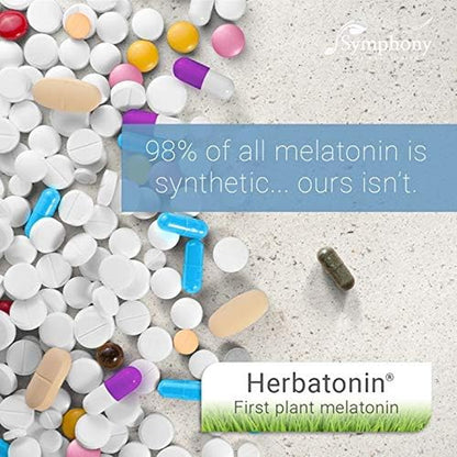 Herbatonin™ Natural Plant Melatonin Sleep Aid - Pure Plant-Sourced 0.3mg Supplement for Natural Sleep Support & Immune Health