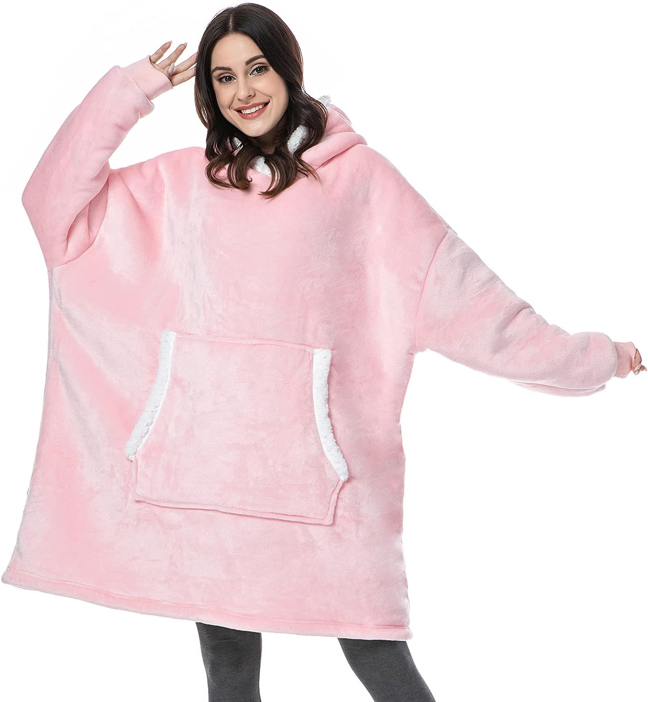 Indulge in Ultimate Comfort: The Oversized Sherpa Hoodie Blanket