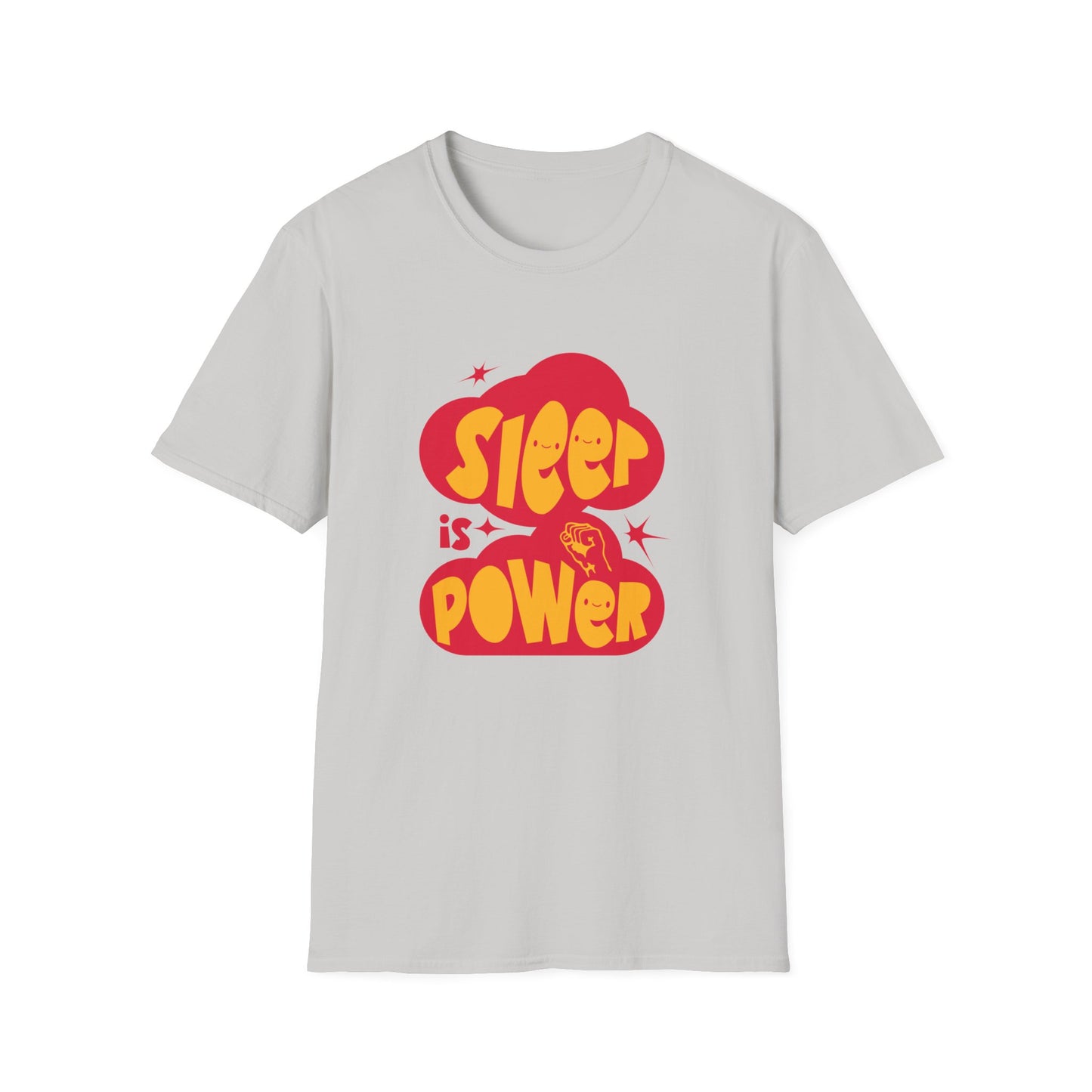 "Sleep is Power" Unisex Softstyle T-Shirt - Recharge in Comfort