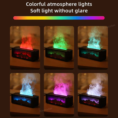 Cozy Fireplace Diffuser: Aromatherapy and Humidification