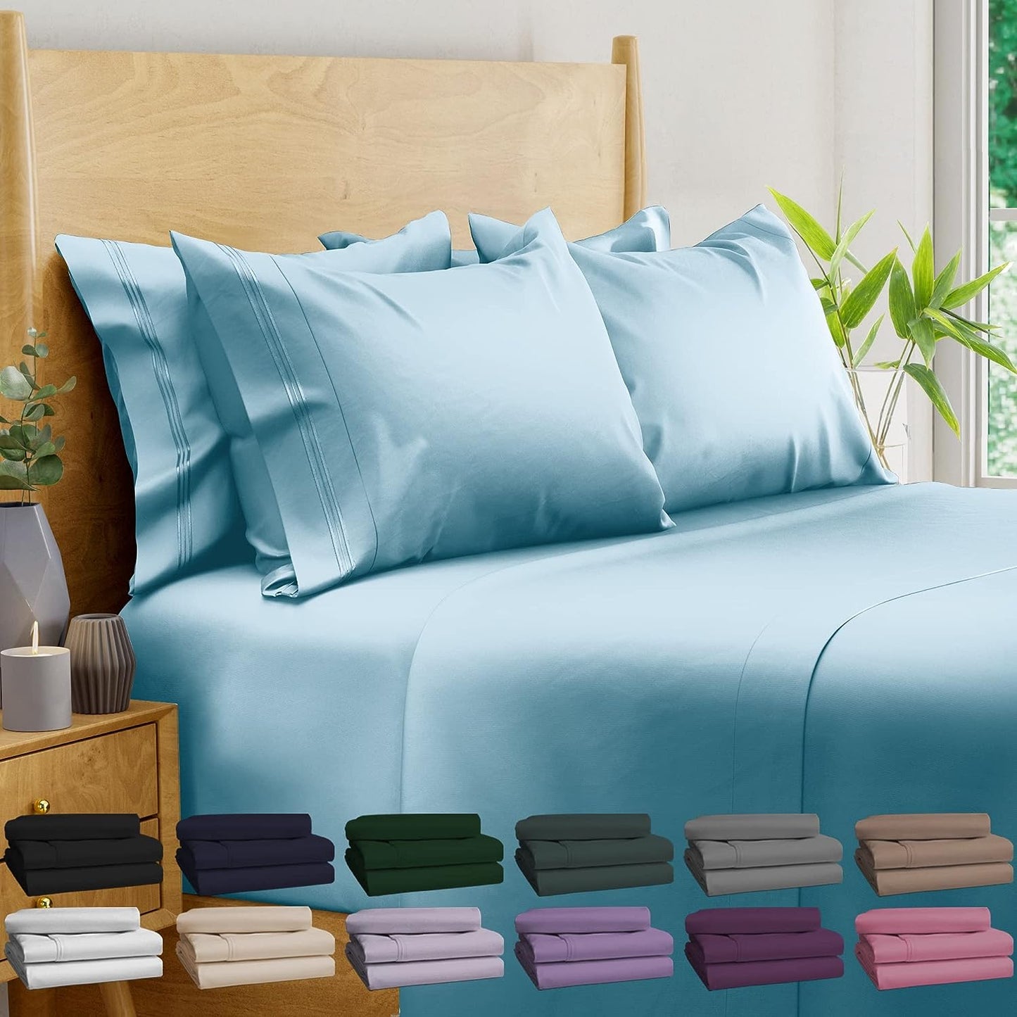 Cooling Bamboo California King Sheet Set