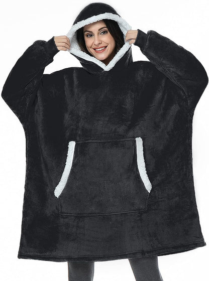 Indulge in Ultimate Comfort: The Oversized Sherpa Hoodie Blanket