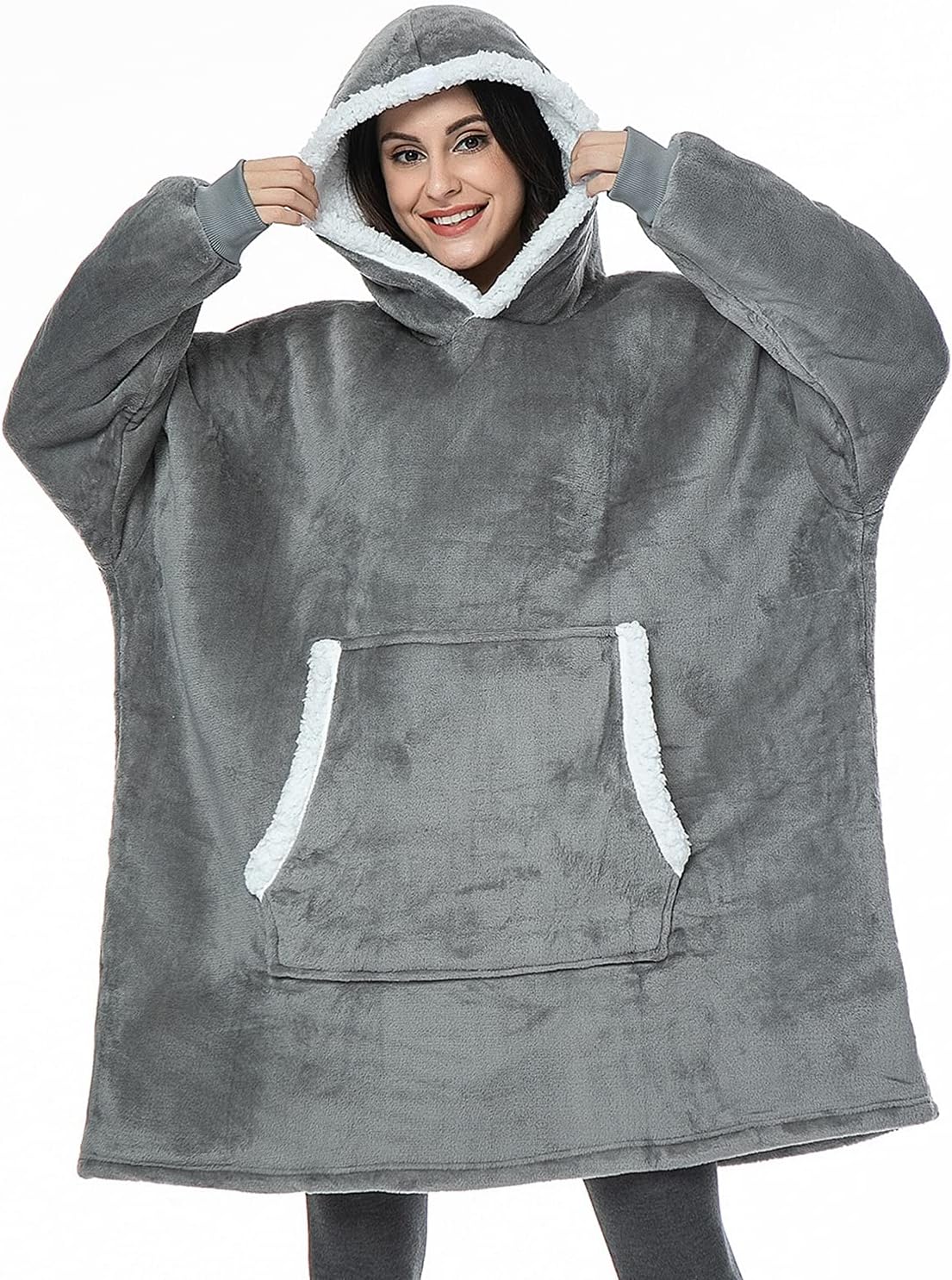 Indulge in Ultimate Comfort: The Oversized Sherpa Hoodie Blanket