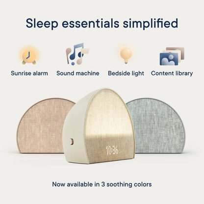 Restore 2 Sunrise Alarm Clock, Sound Machine, Smart Light (Slate) ー Your Bedside Sleep Guide, White Noise, Custom Sleep Routines, Dimmable Clock, Deep Sleep, Gentle Alarm, Wake up Rested