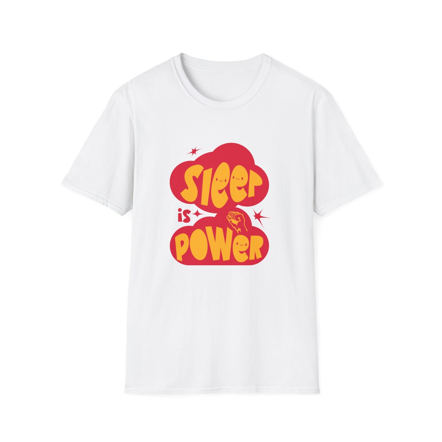 "Sleep is Power" Unisex Softstyle T-Shirt - Recharge in Comfort