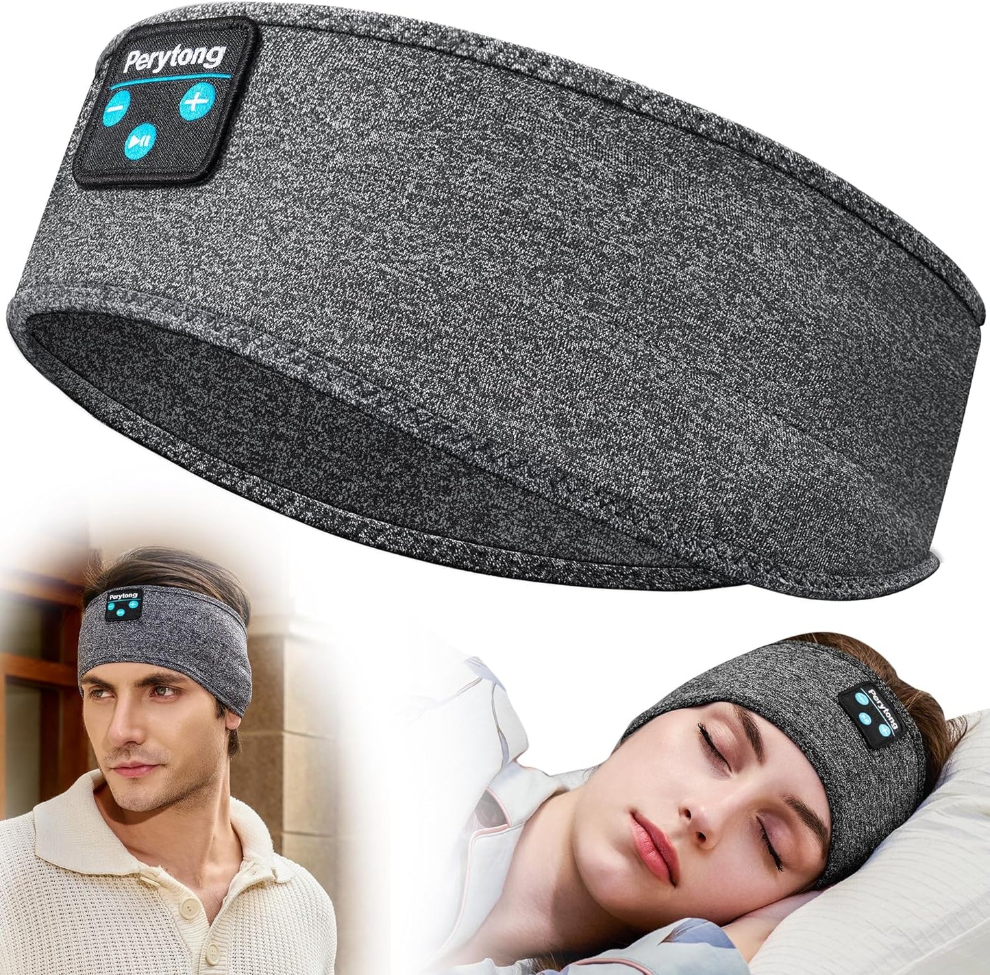 Sleep soundly anywhere: 3-in-1 Wireless Sleep Headphones, Eye Mask & Headband