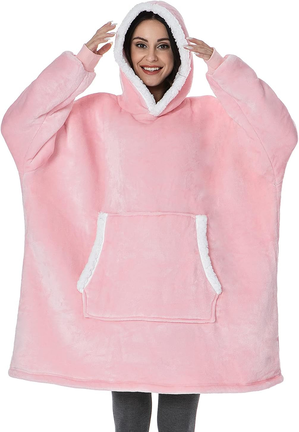 Indulge in Ultimate Comfort: The Oversized Sherpa Hoodie Blanket