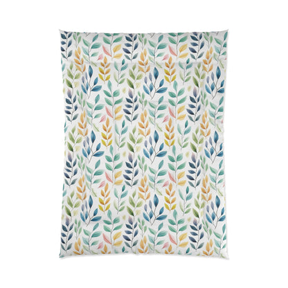 Watercolor Leaves Blanket - Embrace Nature's Beauty