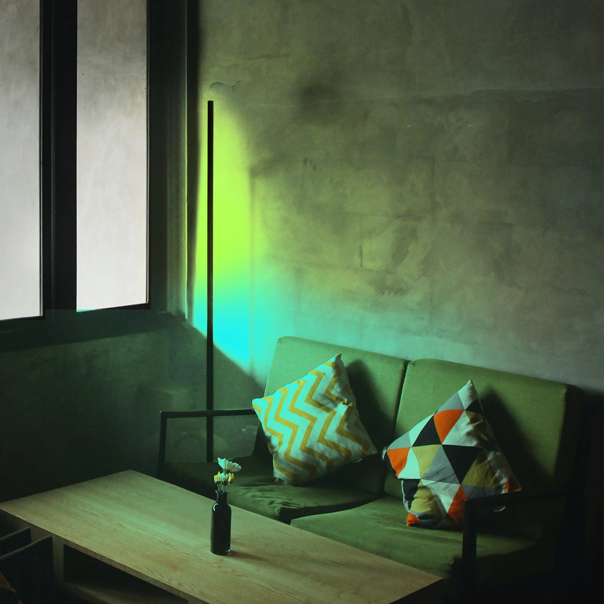 Corner Glow: Stylish Space-Saving LED Lamp