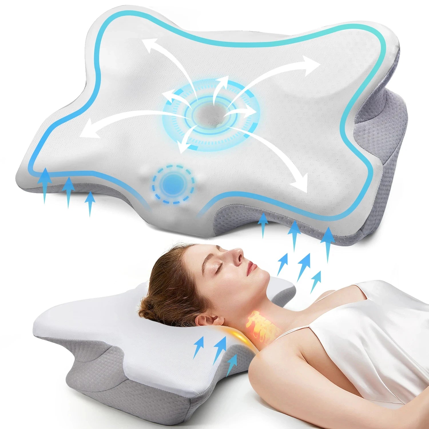 Restorative Neck Pillow: Ergonomic Support & Pain Relief