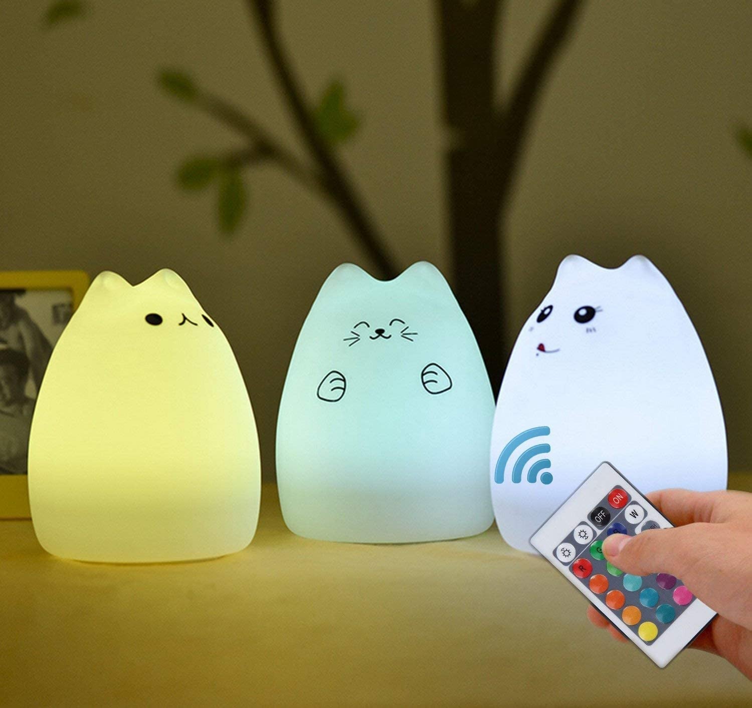 Glowy Kitty: Colorful Night Light for Kids